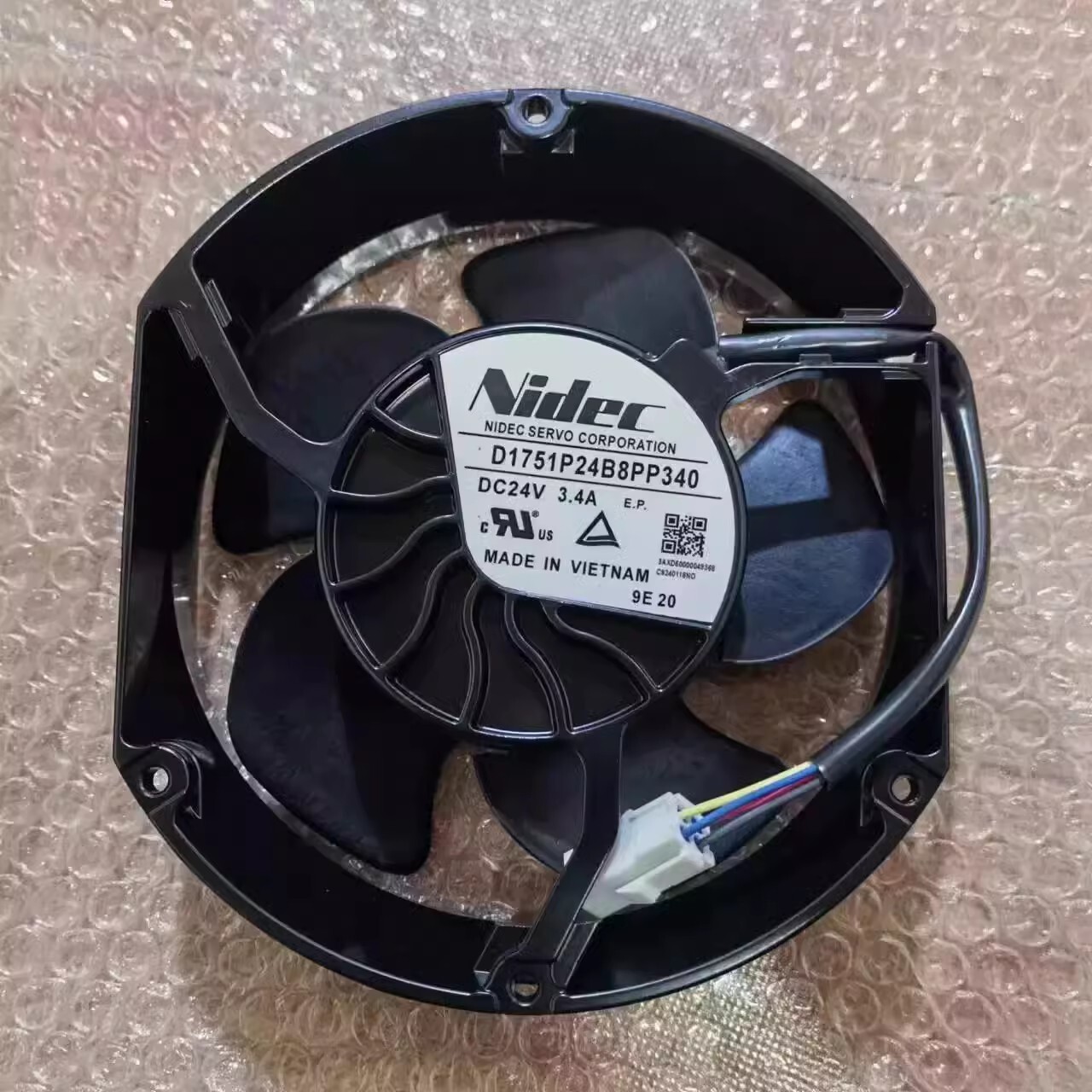 Nidec D1751P24B8PP340 DC24V 3.4A 4-Wire Inverter Cooling Fan
