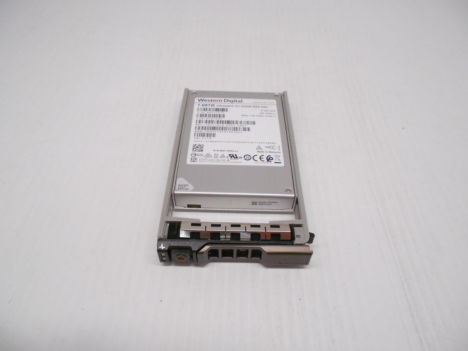 Western Digital 7.68TB SSD SAS 2.5 solid state Hard Drive Dell R710 R720 R730