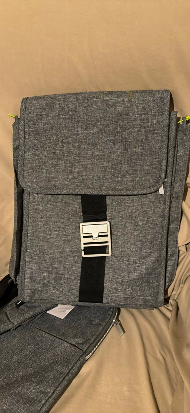 IKEA Padded Gray Solid Universal Laptop Shoulder/Messenger Bag Model 1433