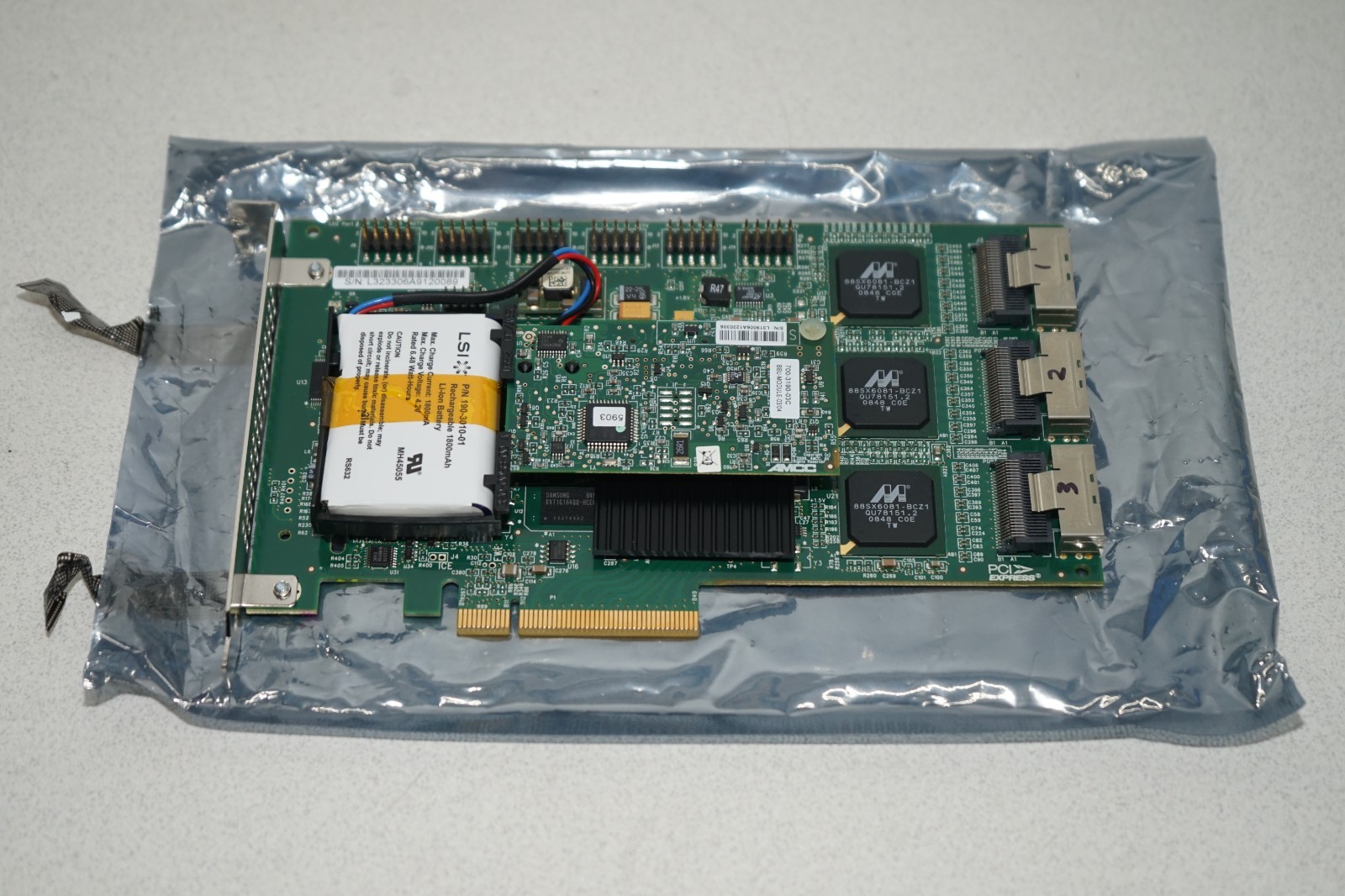 ^ AMCC 9650SE 700-3233-02F PCI-E 24 Port Sever Raid Controller Card #X7098