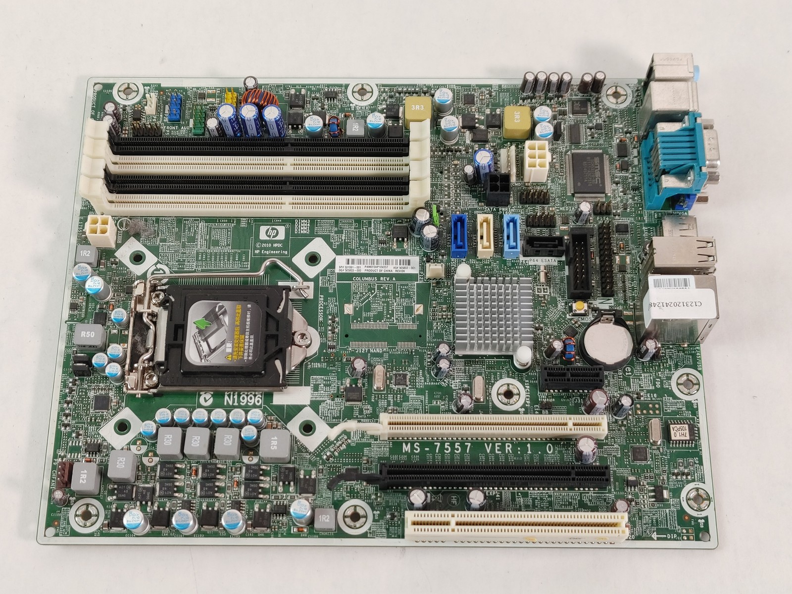 HP Elite 8100 SFF LGA 1156 DDR3 SDRAM Desktop Motherboard 505802-001