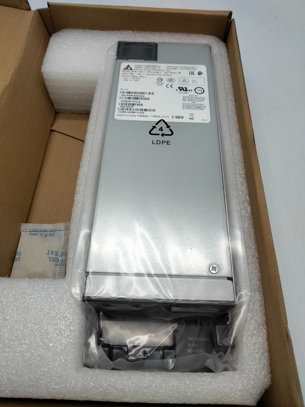 Delta Electronics Power Supply MA-PWR-640WAC 640W DPS-640BB C