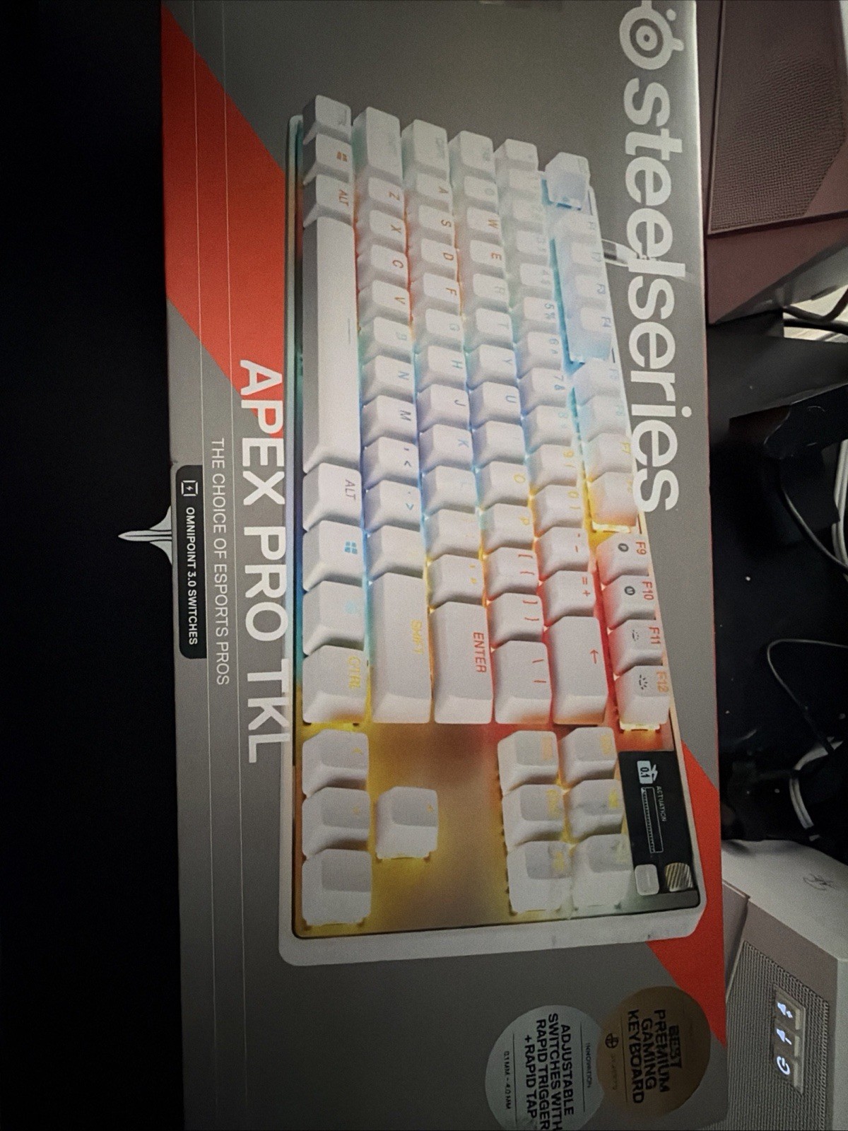 SteelSeries Apex Pro TKL Gen 3 Wired Gaming Keyboard White