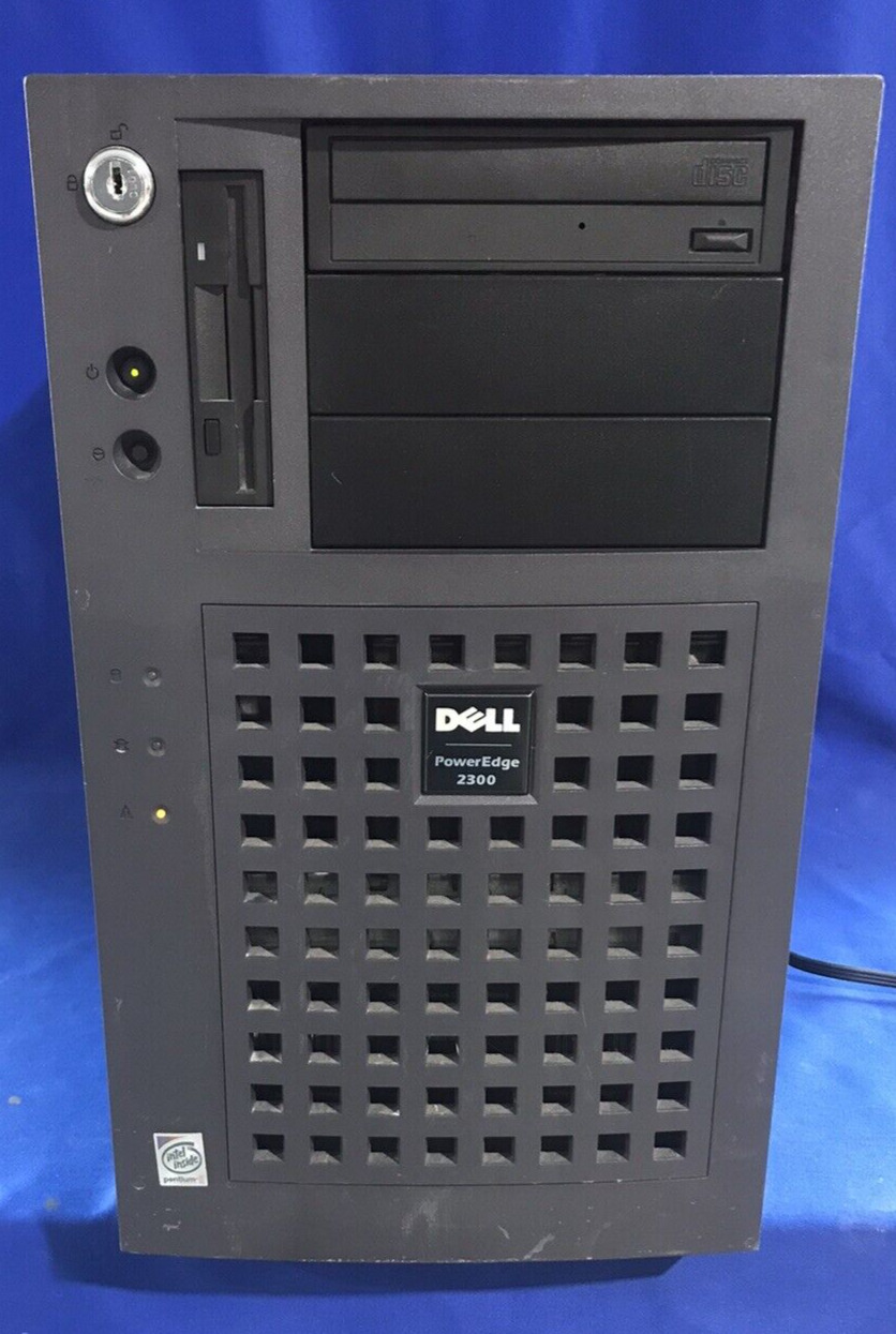 Vintage Dell PowerEdge 2300 Tower Server Dual Pentium II 400MHz 768MB RAM...
