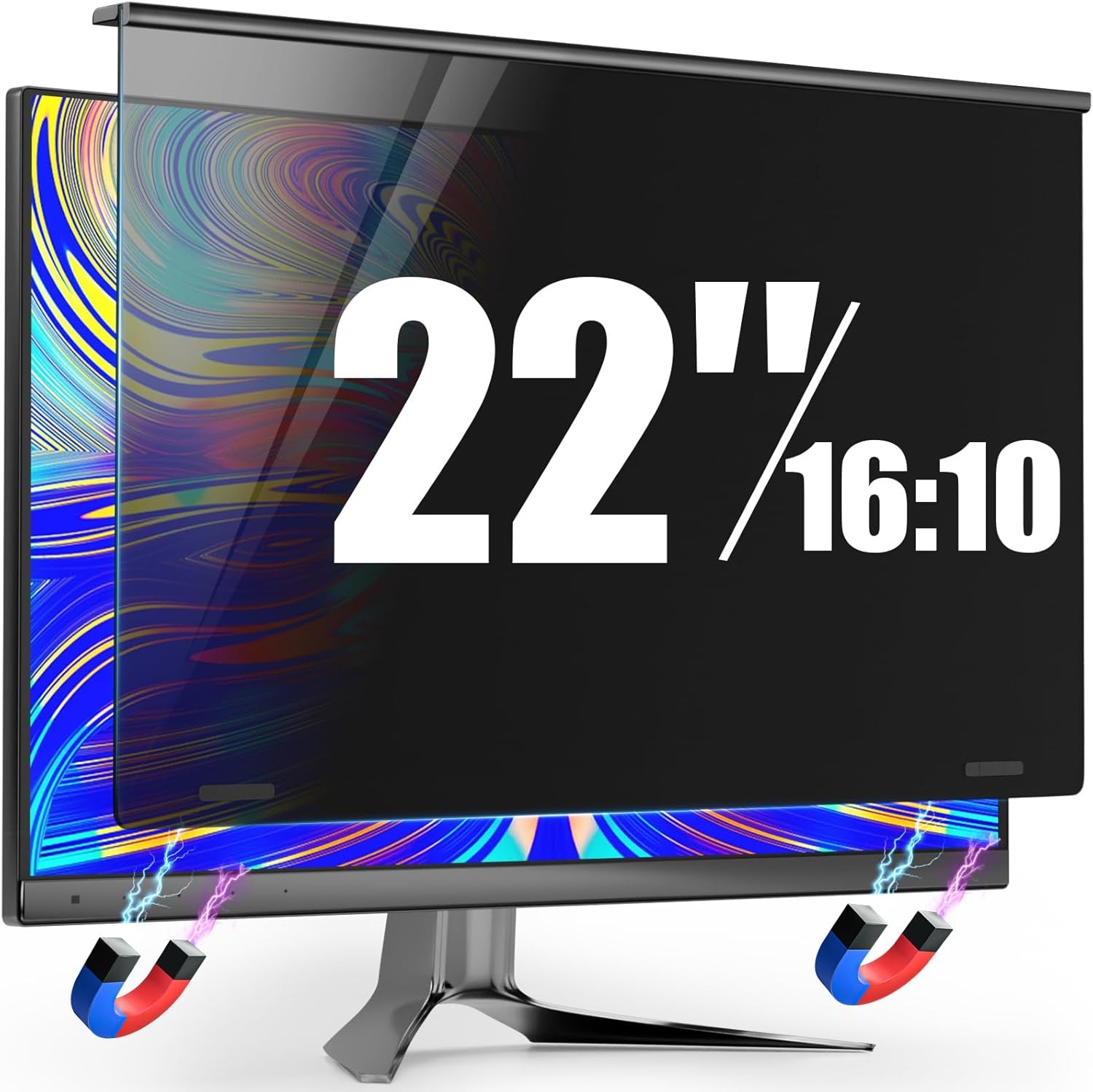 Magnetic 22 Inch Privacy Screen for Frameless 22 16:10 Aspect Ratio 