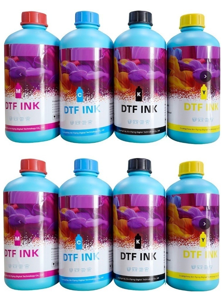 8 x PREMIUM QUALITY COMPATIBLE DTF BULK INK REFILL FOR EPSON ( C-Y-M-K) 8 LITERS