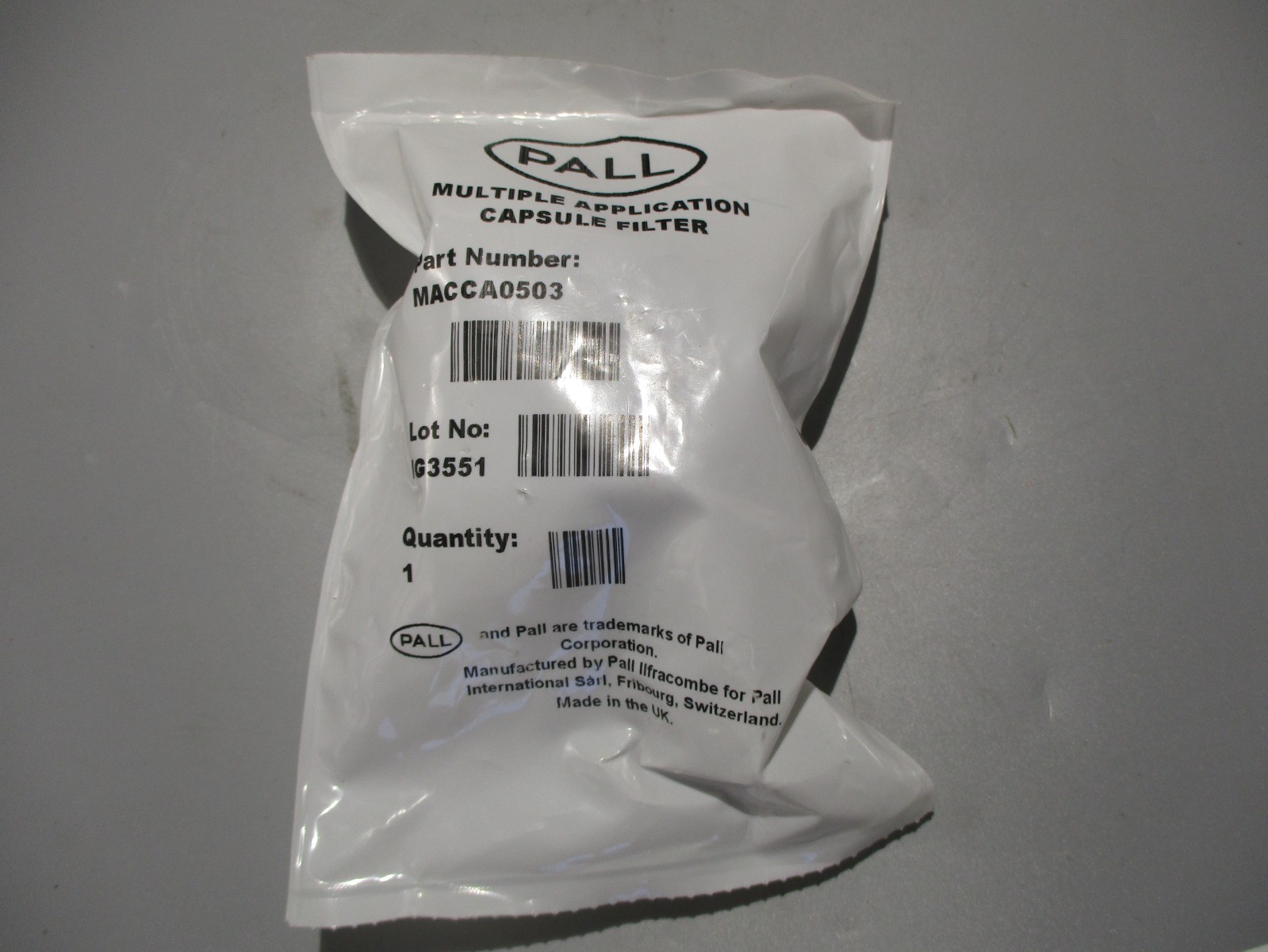 NEW PALL MACCA0503-CL INK FILTER