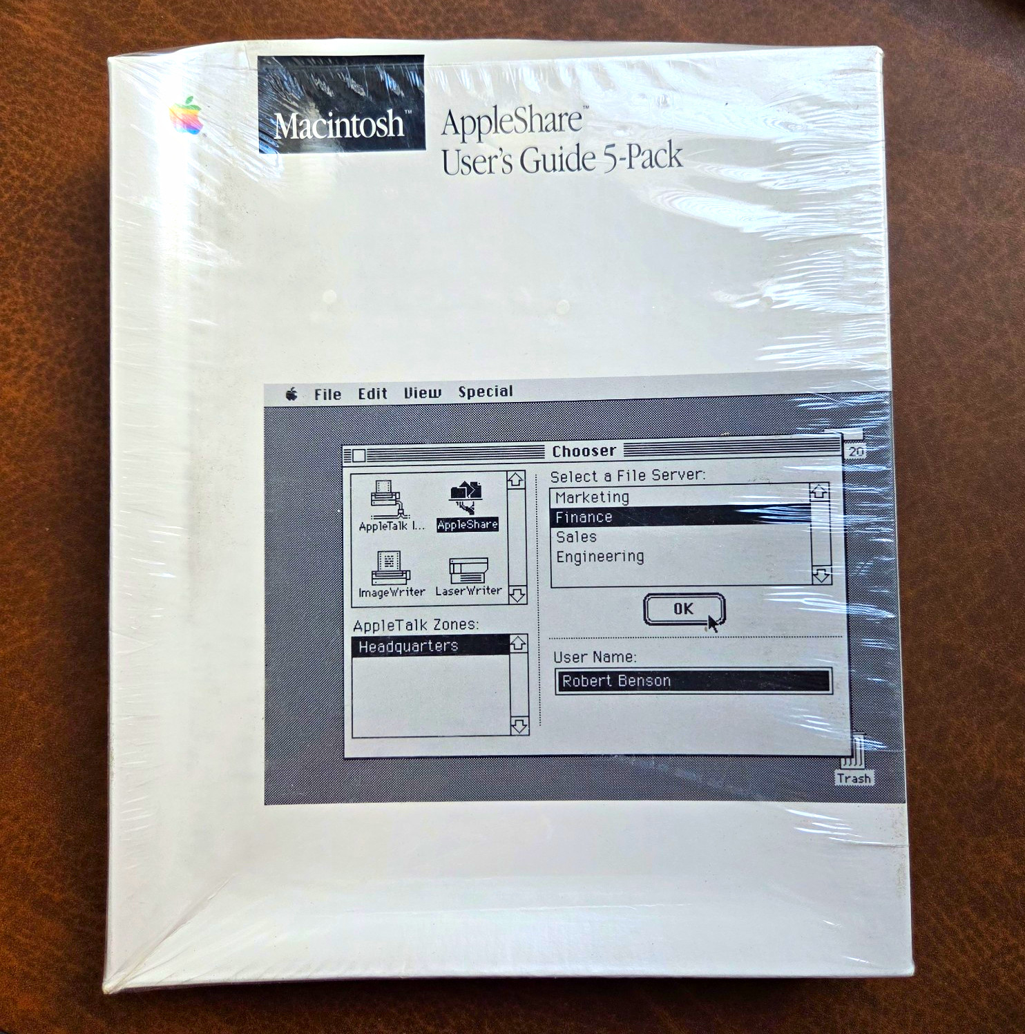 Apple Vintage Macintosh AppleShare User Manual Guide 5-Pack M0559 Sealed
