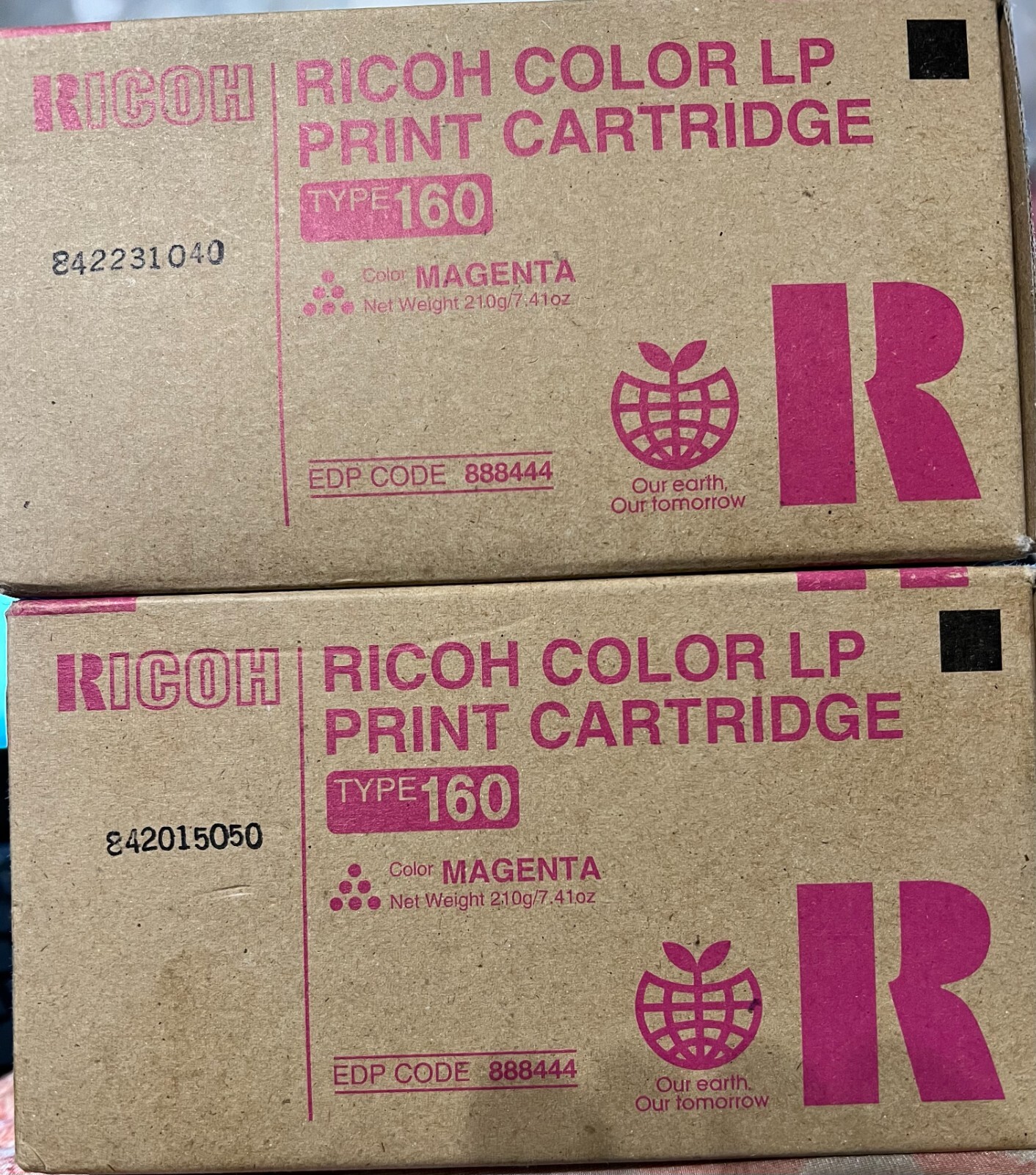 Genuine Ricoh 888444 Type 160 Toner Cartridge Magenta only 2 Left Brand New