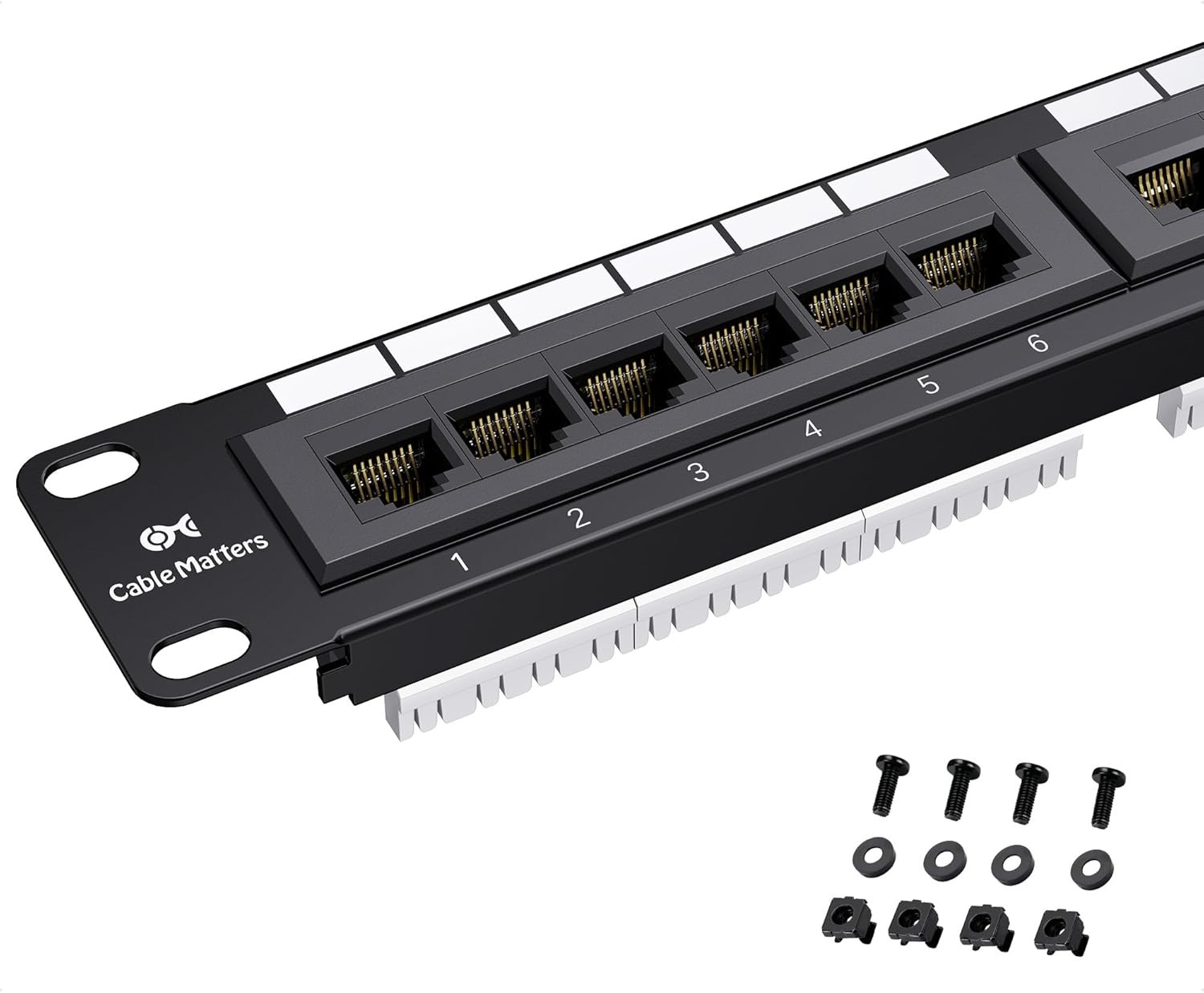 Cable Matters 24 Port Patch Panel Cat6 1U