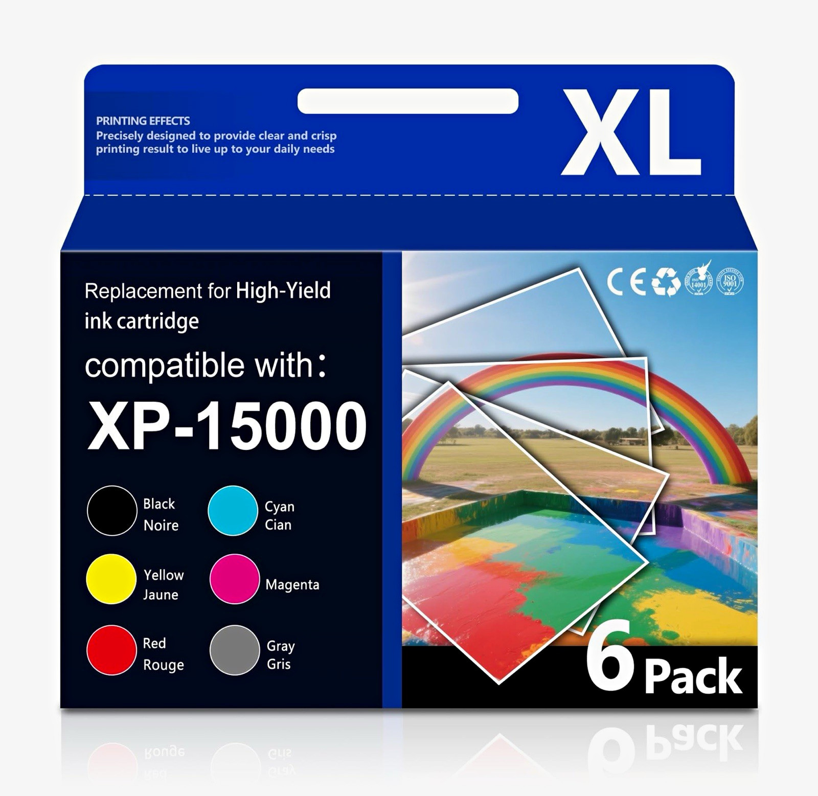 6- pack Compatible Ink Cartridges 312XL 314XL for Epson XP-15000