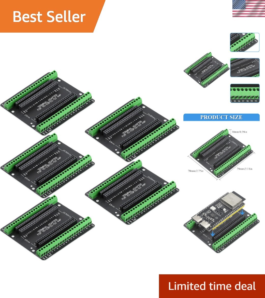 5PCS S3 Breakout Board GPIO 1 into 2, 44 Pin Expansion Board Compatible with ...