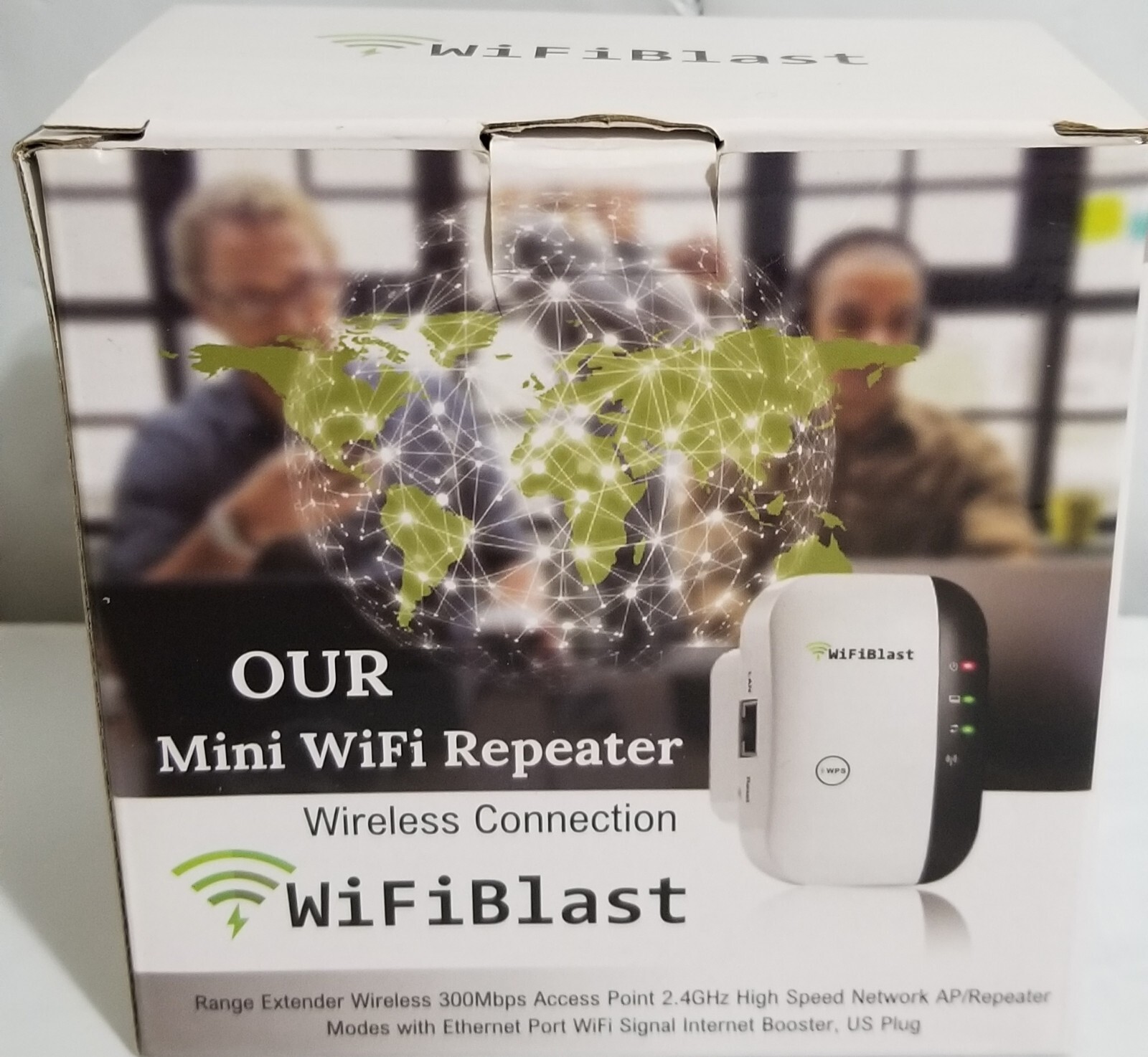 WifiBlast Our Mini Wifi Repeater 300Mbps 2.4 High Speed Wireless Signal Booster