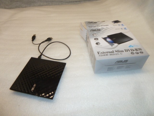 Asus SDRW-08D2S-UBGACI 8x External Dvd Writer Black Ext Slim Portable Diamond