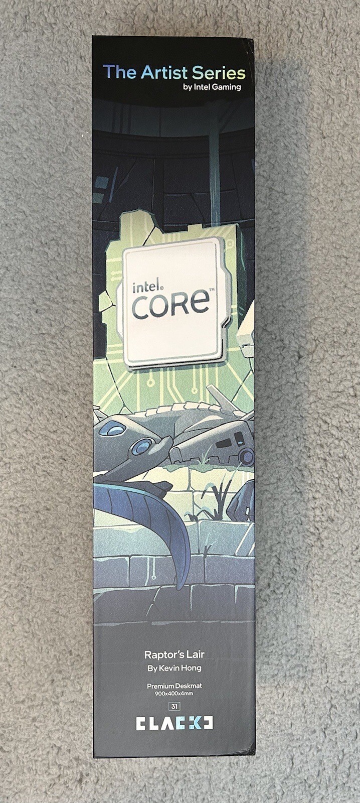 The Artist Series Intel Gaming Deskmat Raptor’s Lair By Kevin Hong