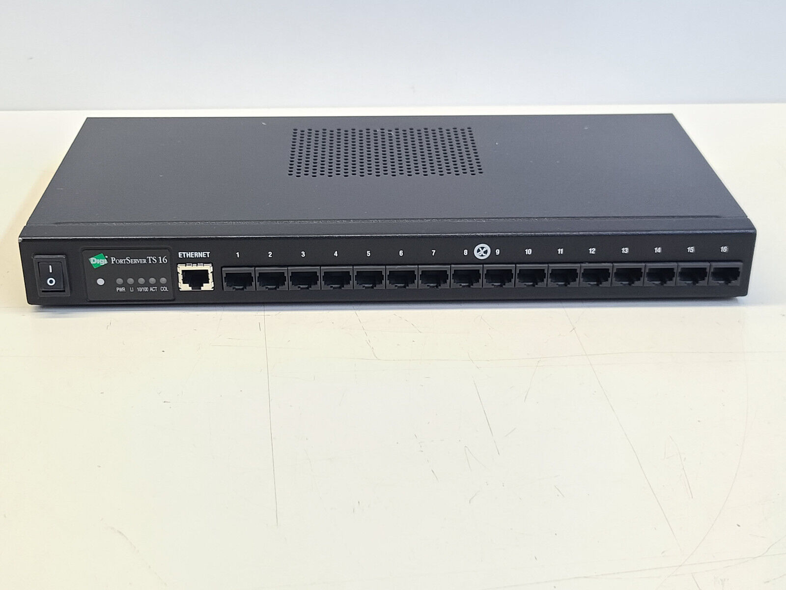 Digi PortServer TS 16 Desktop Serial-to-Ethernet 50001207-01 TESTED