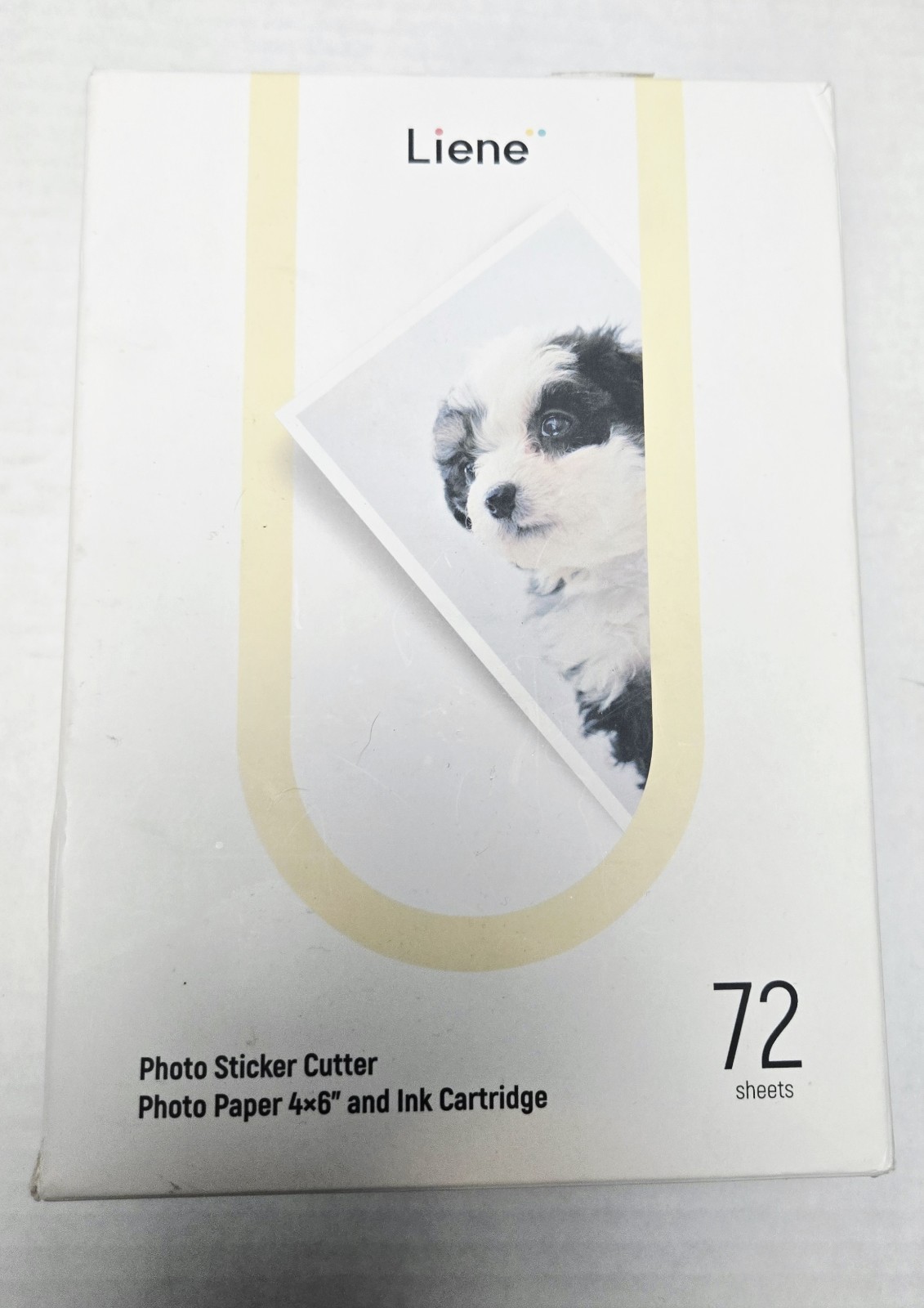 Liene Photo Paper & Cartridge Set, 4x6", 72 Sheets + 2 Ink Cartridges