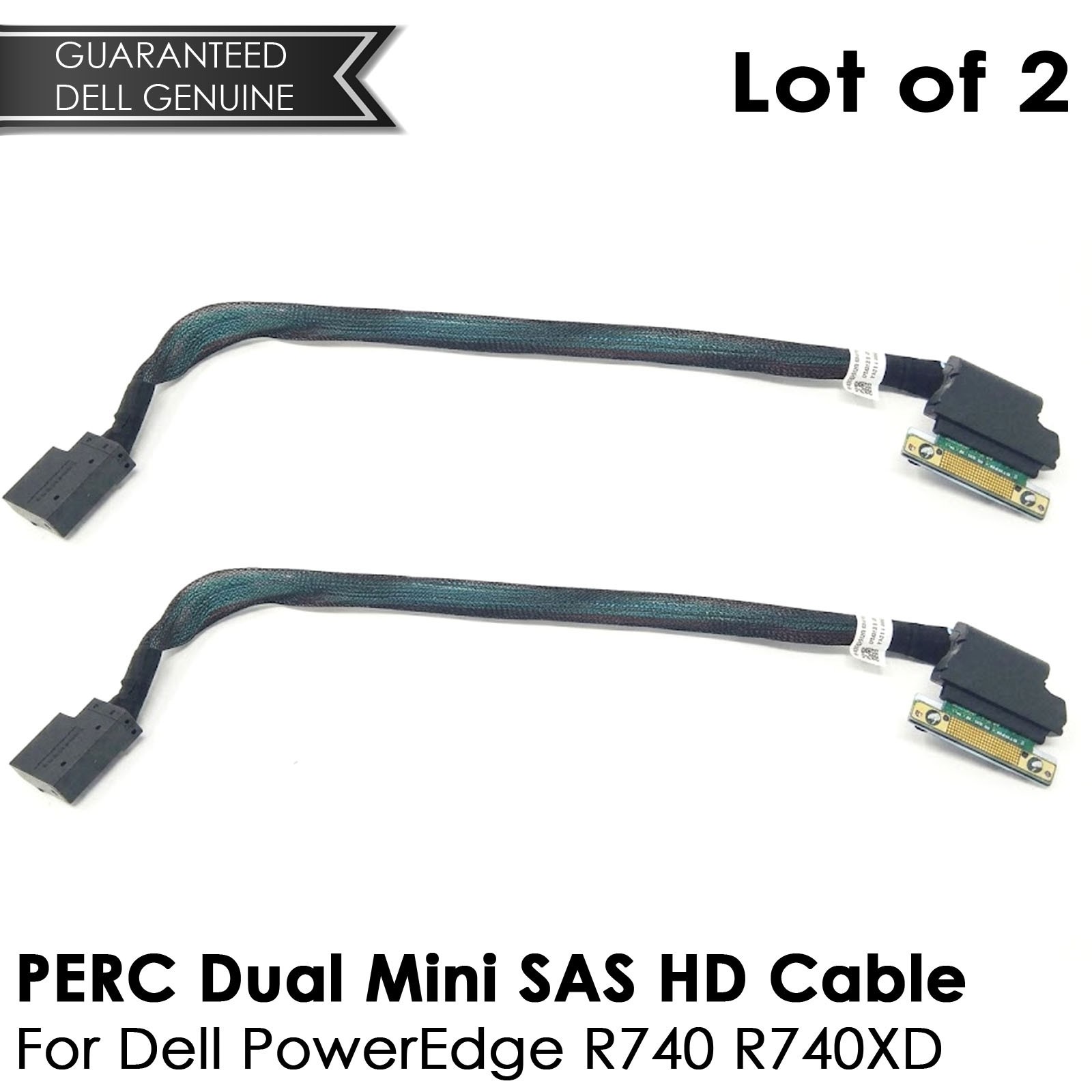 Lot of 2 New Dell Perc R740 R740XD PERC Dual Mini SAS HD cable 1RRJP