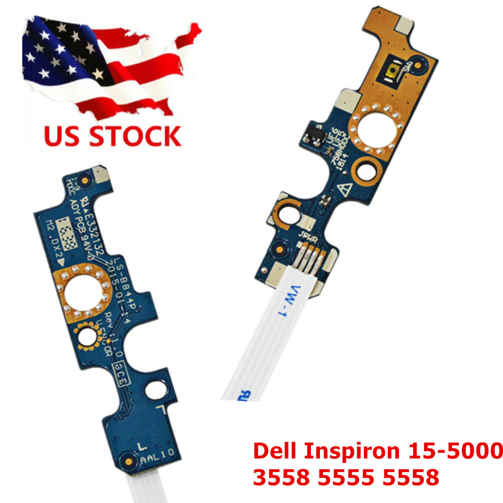 1X Power Button Switch Board FFC Cable For Dell 15-3558 5558 P51F LS-B844P 94MFG