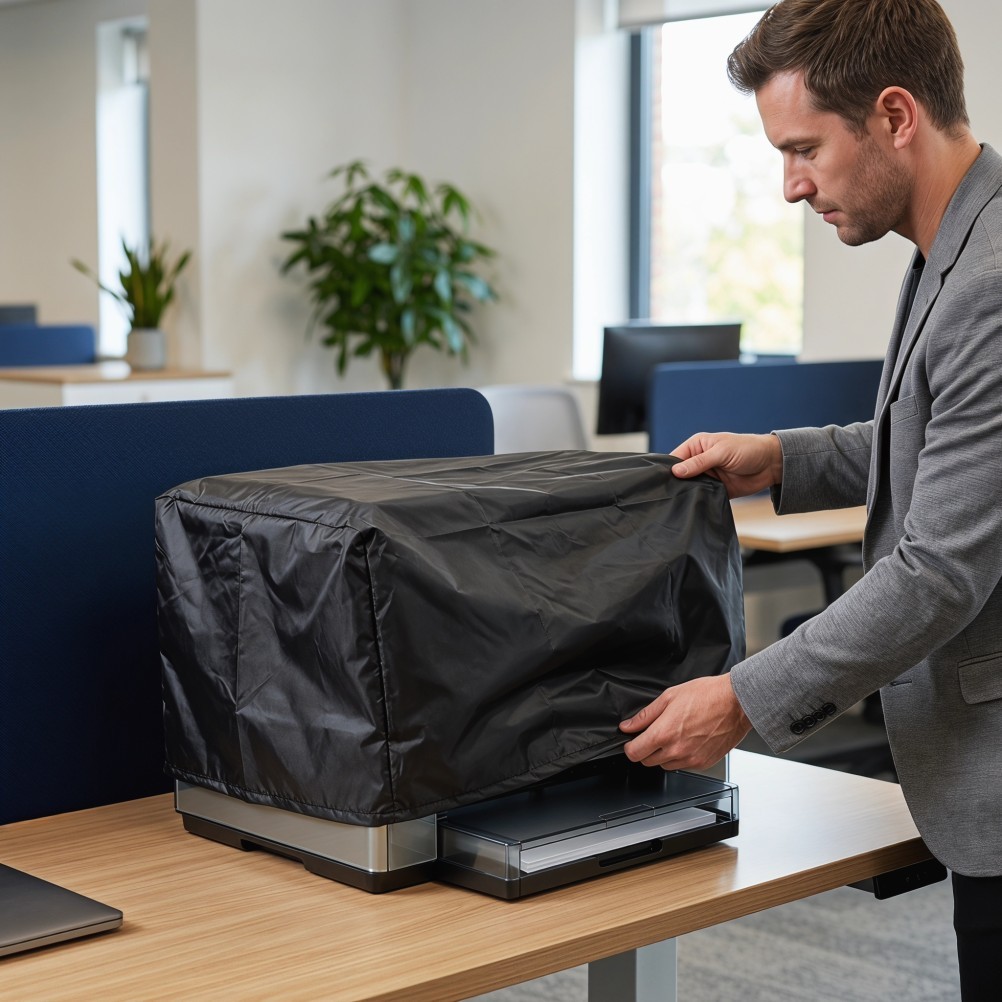 Protective Black Oxford Cloth Printer Cover Universal Dustproof Storage Sleeve
