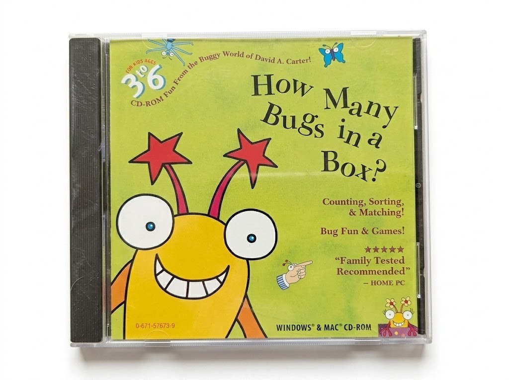 How Many Bugs in a Box? PC Mac 1997 ages 3-6 New Sealed Jewel case Fast Shipping