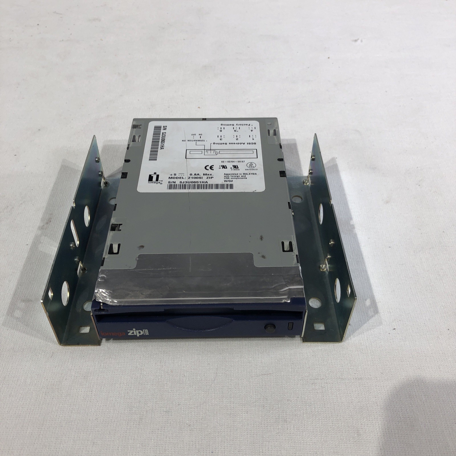 Iomega Z100si 100MB Internal Floppy Disk Drive W/ Caddy for Apple Computers