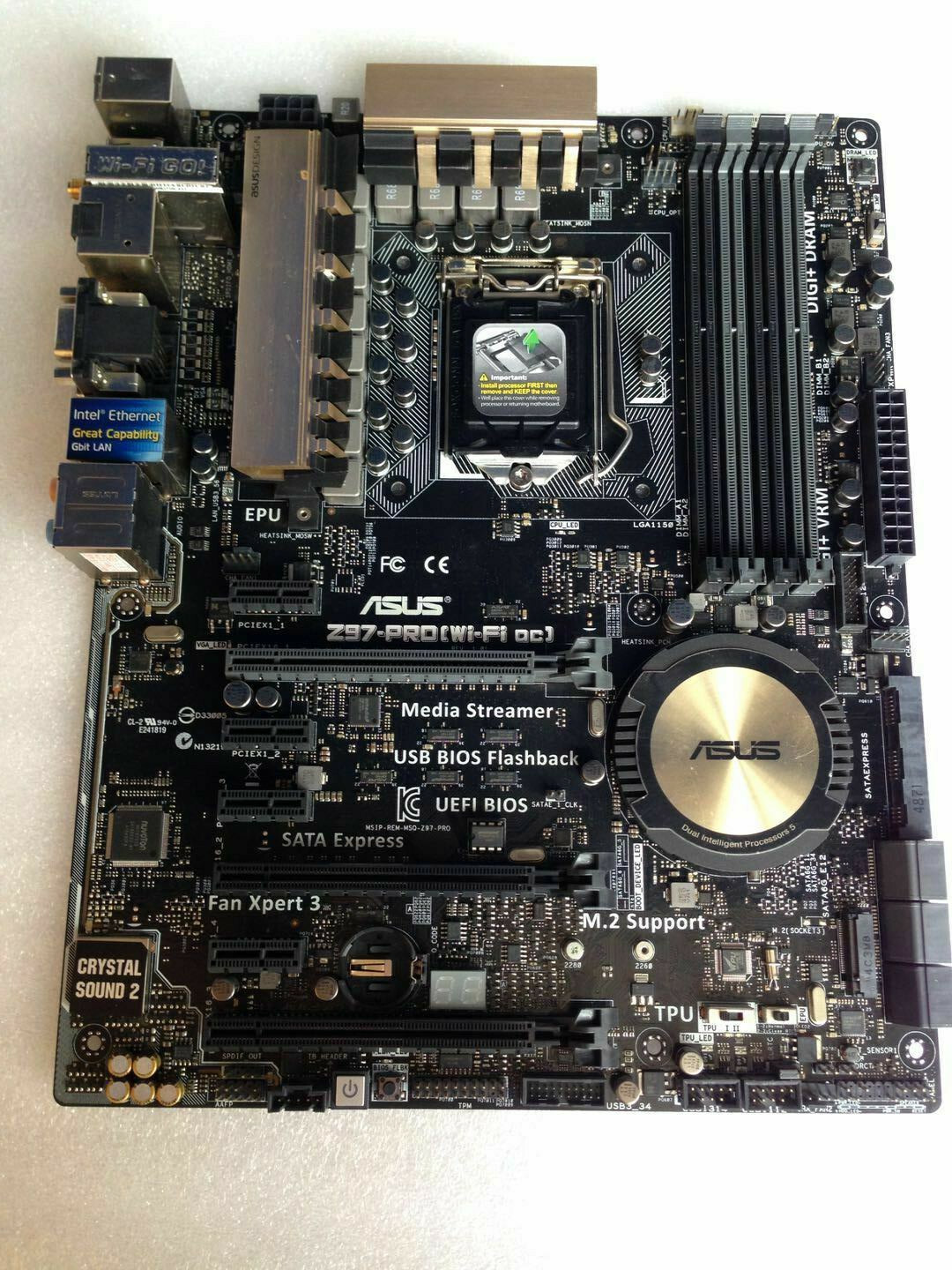 ASUS Z97-PRO(Wi Fiac) Motherboard Mainboard IntelZ97 LGA1150 DDR3 VGA With a I/O