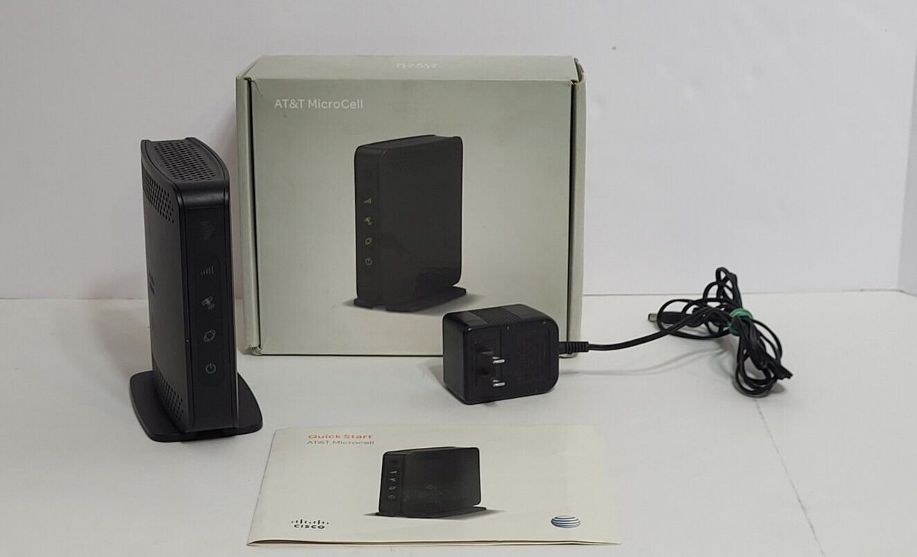 AT&T Router Micro Cell Wireless WIFI Model DPH154 Black 3G, 4G  By Cisco