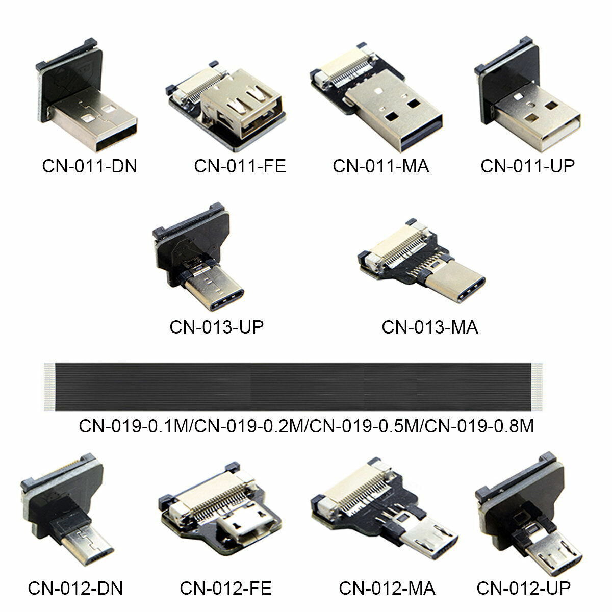 CYFPV USB2.0 Micro-USB USB-C Male Female Connector Socket for Aerial Photography