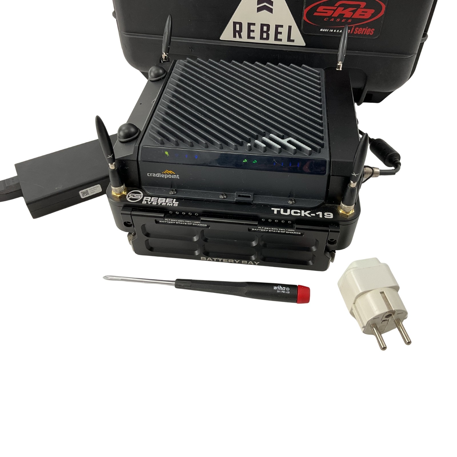Rebel Systems TUCK-19 Tactical Cellular Kit Cradlepoint R1900 5G Rugged GPS LTE