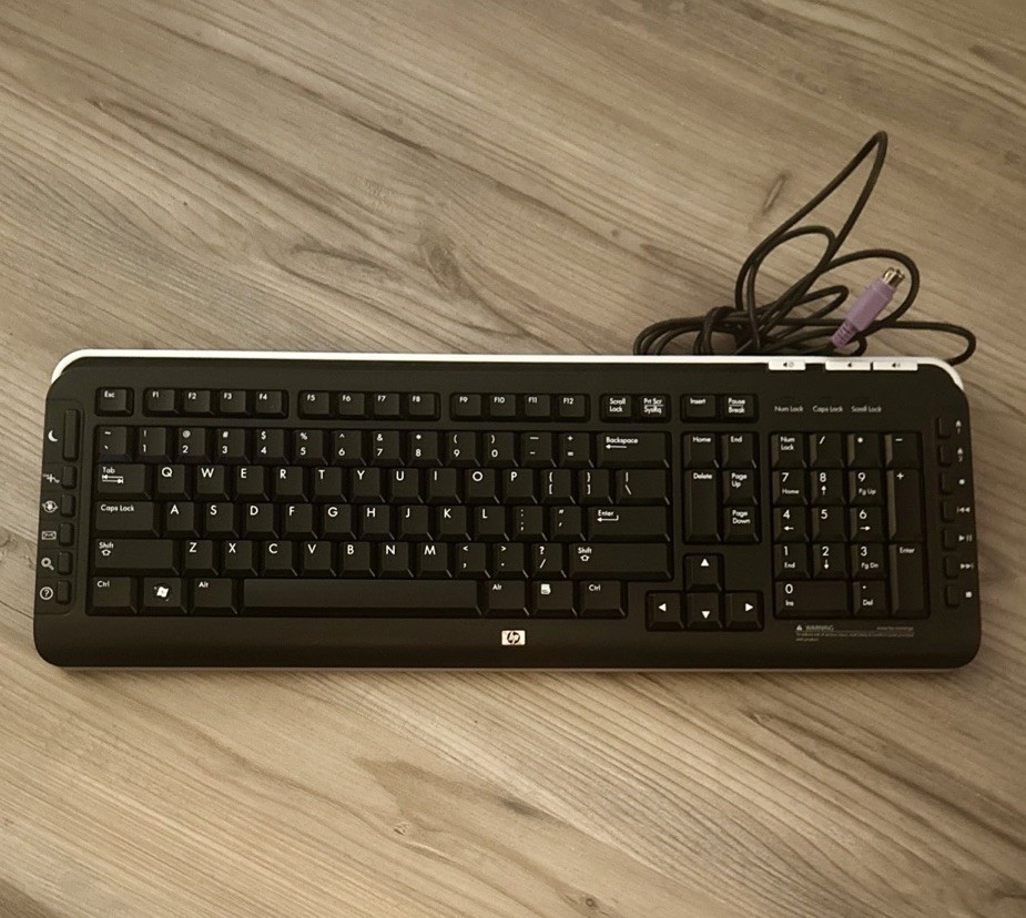 HP Wired Keyboard Model SK-2960 5188-6077 UNTESTED