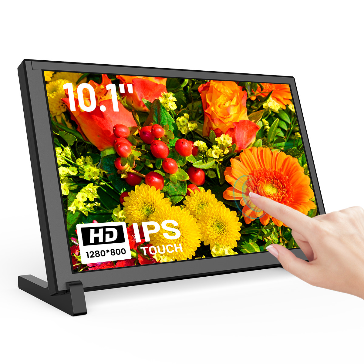 Raspberry Pi Screen, 10.1 Inch Touchscreen Monitor 1280×800 for Raspberry Pi 5/4
