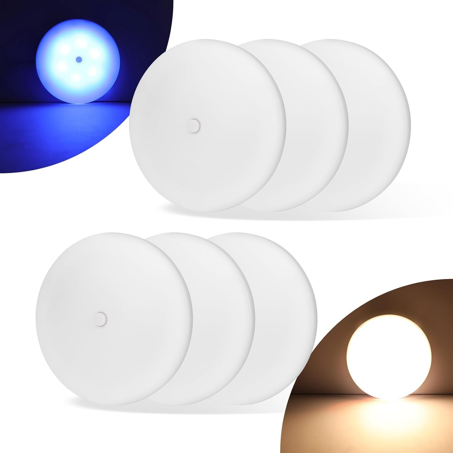 RV Puck Light 5Inch, Dimmable RV Light Fixture 12V, Camper Interior Light wit...