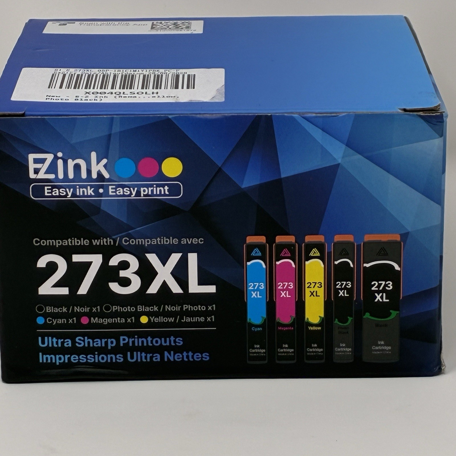 EZink 5 Pack 273XL Compatible Ink Cartridges Black COLOR XL High Capacity