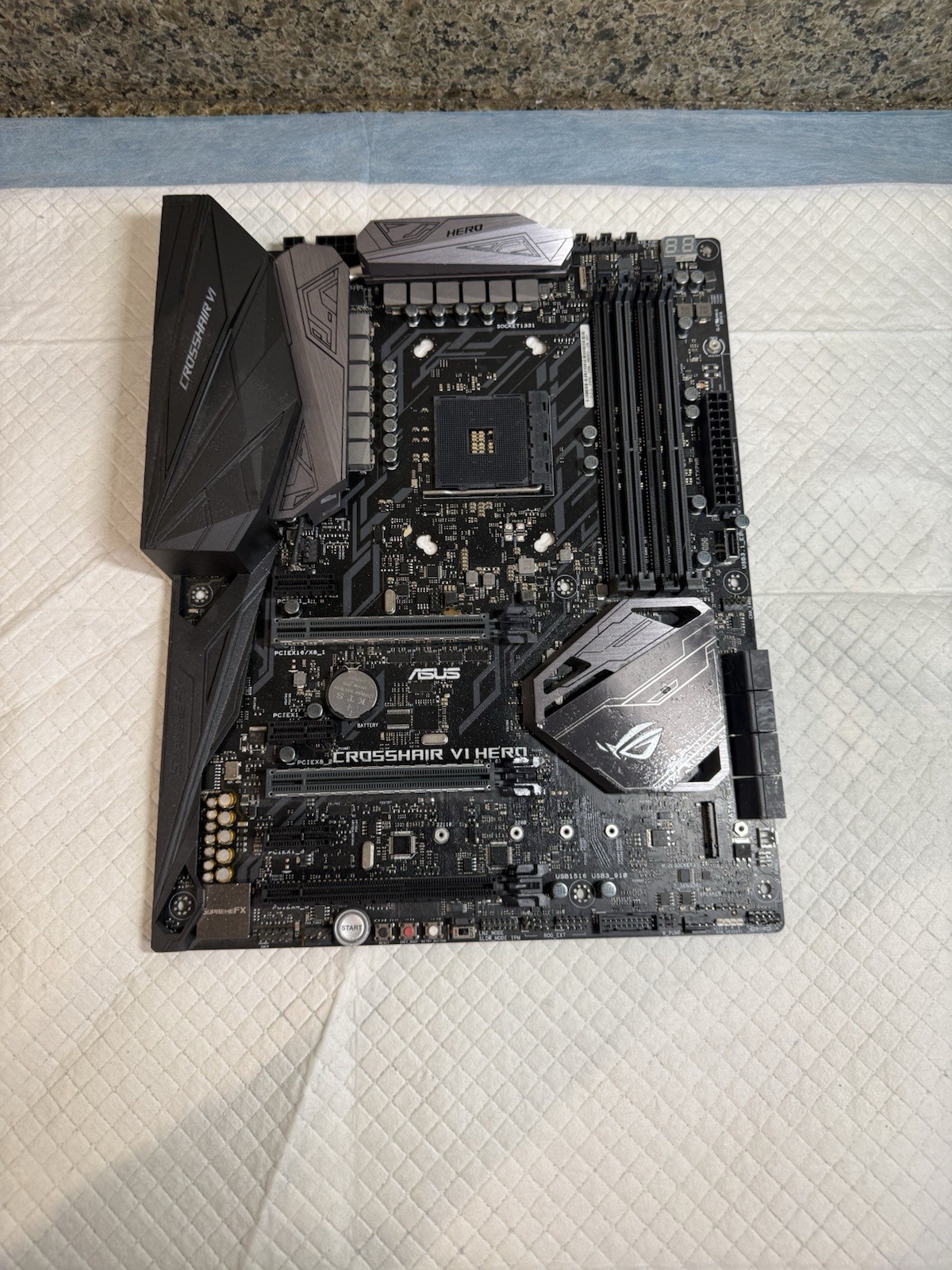 For ASUS ROG CROSSHAIR VI HERO motherboard X370 AM4 4*DDR4 64G ATX Tested ok