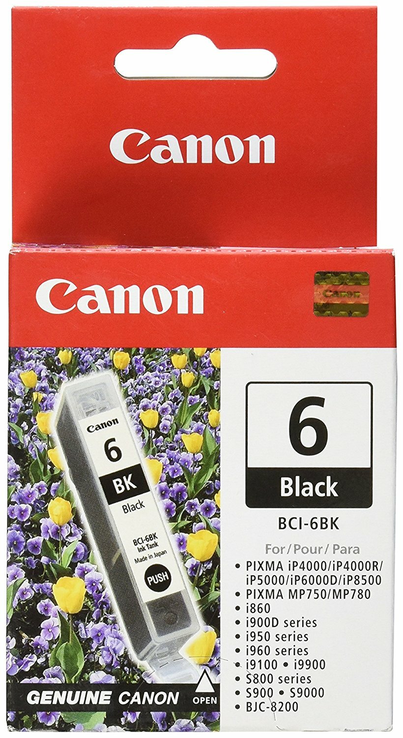 Canon BCI-6BK 6 Black Ink Cartridge GENUINE NEW