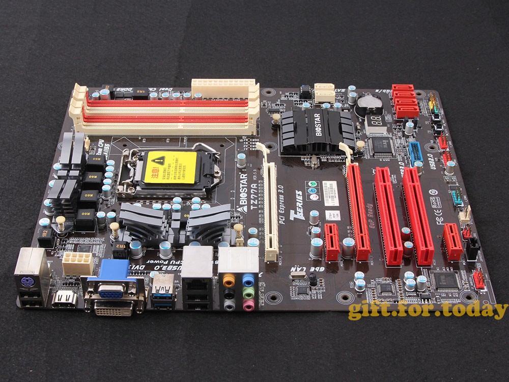 Original Biostar TZ77A Intel Z77 Motherboard LGA 1155 DDR3