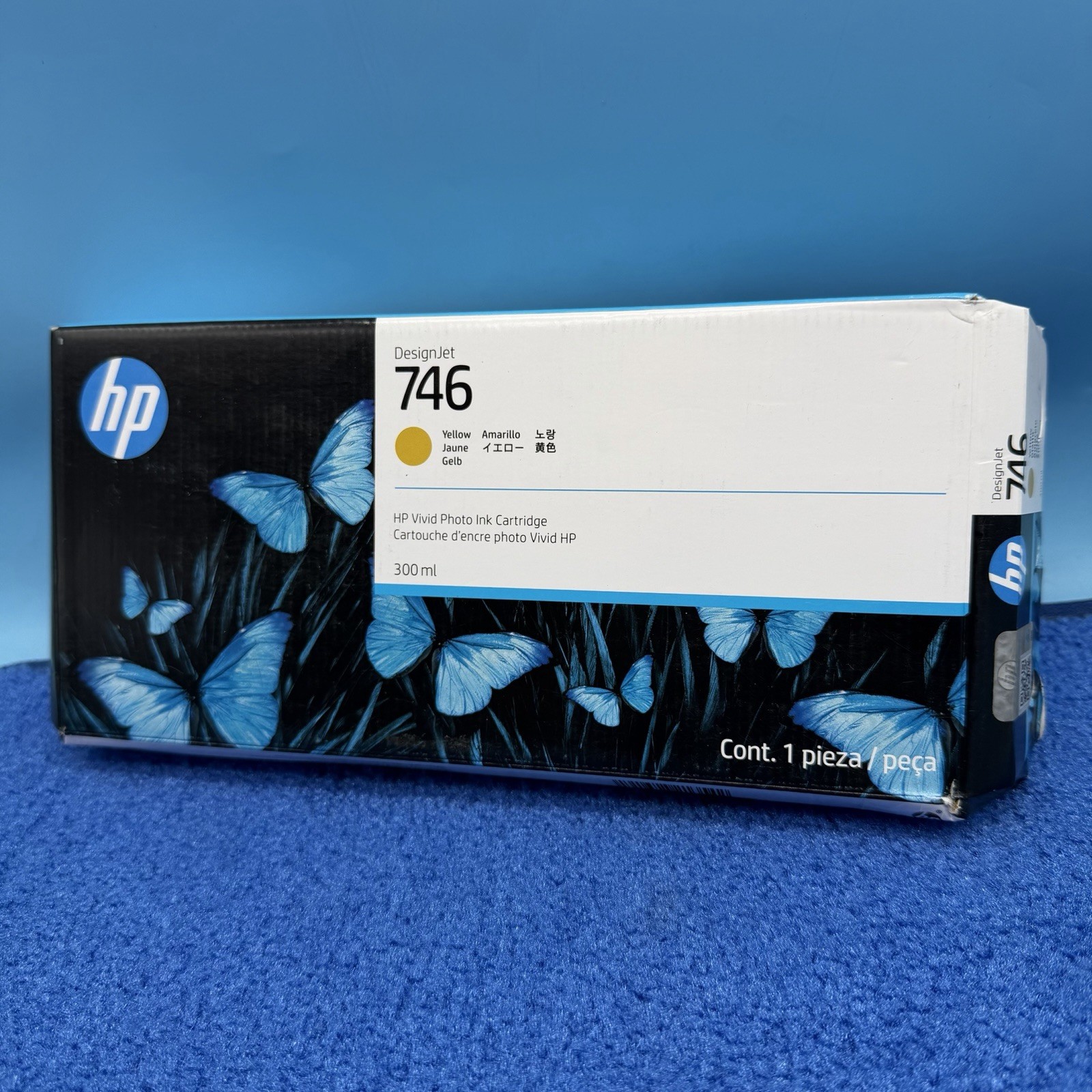 GENUINE HP 746 300-ml Yellow DesignJet Ink Cartridge, P2V79A - Sept/2028