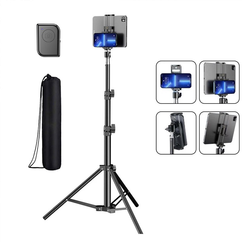 Heavy Duty Floor Tablet Tripod Stand Adjust for iPad Pro 4.7-12.9" Universal