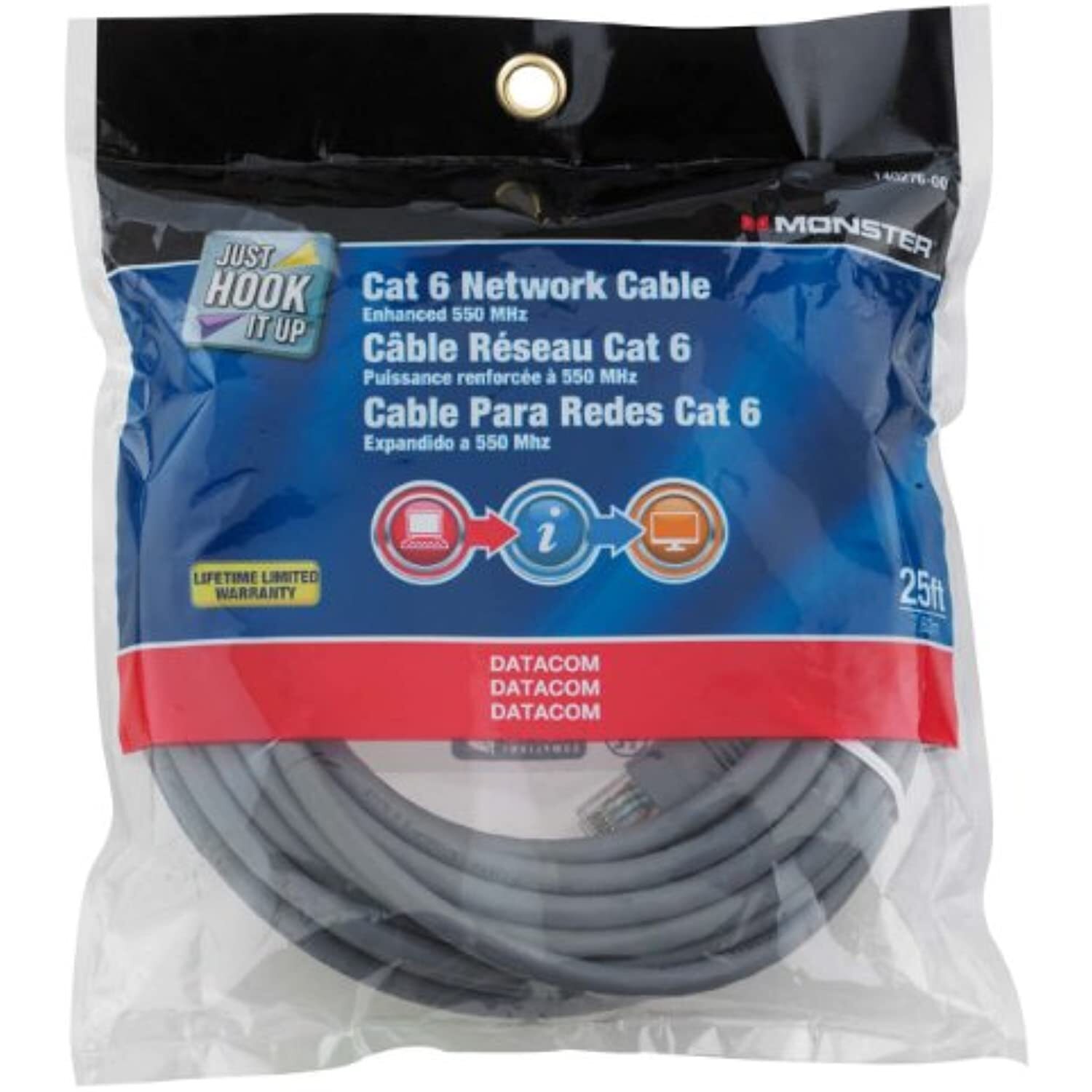 Monster Cat 6 Networking Cable Ethernet 25 Ft.