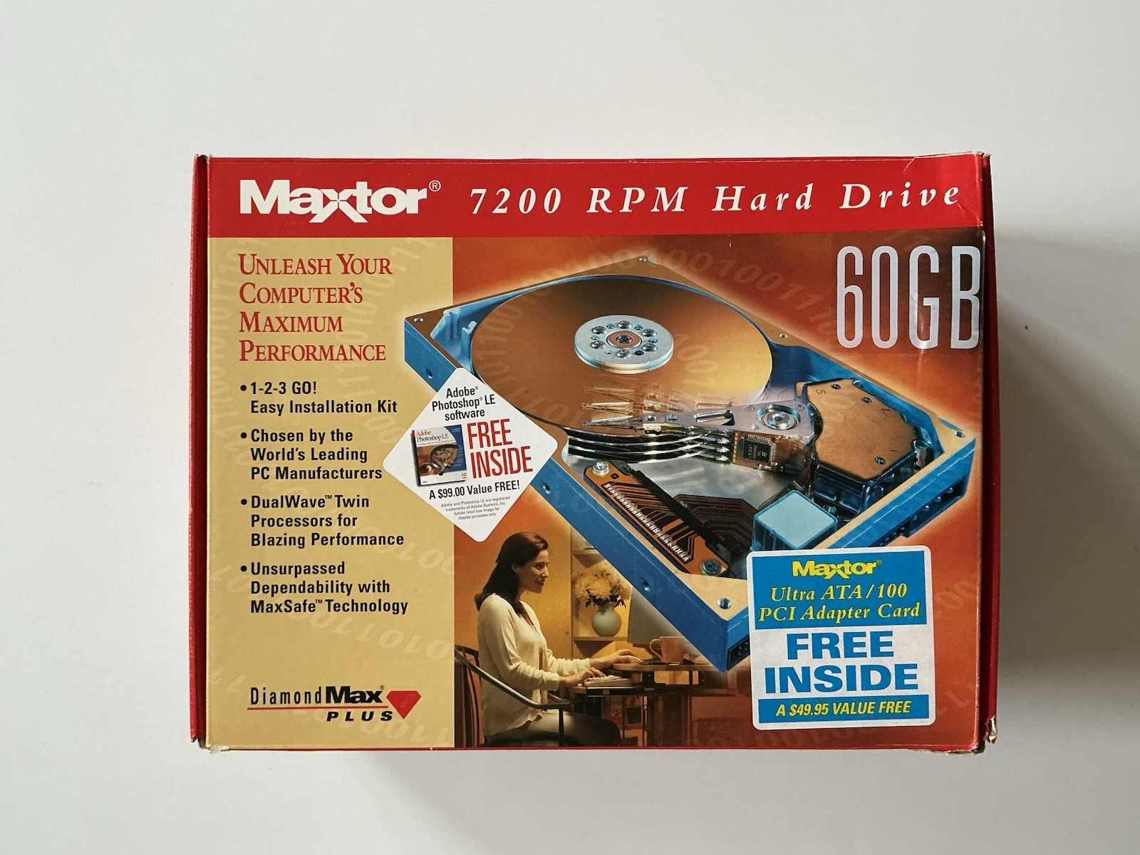 Maxtor 60 GB 7200 RPMHard Drive Diamond Max Plus New Open Box