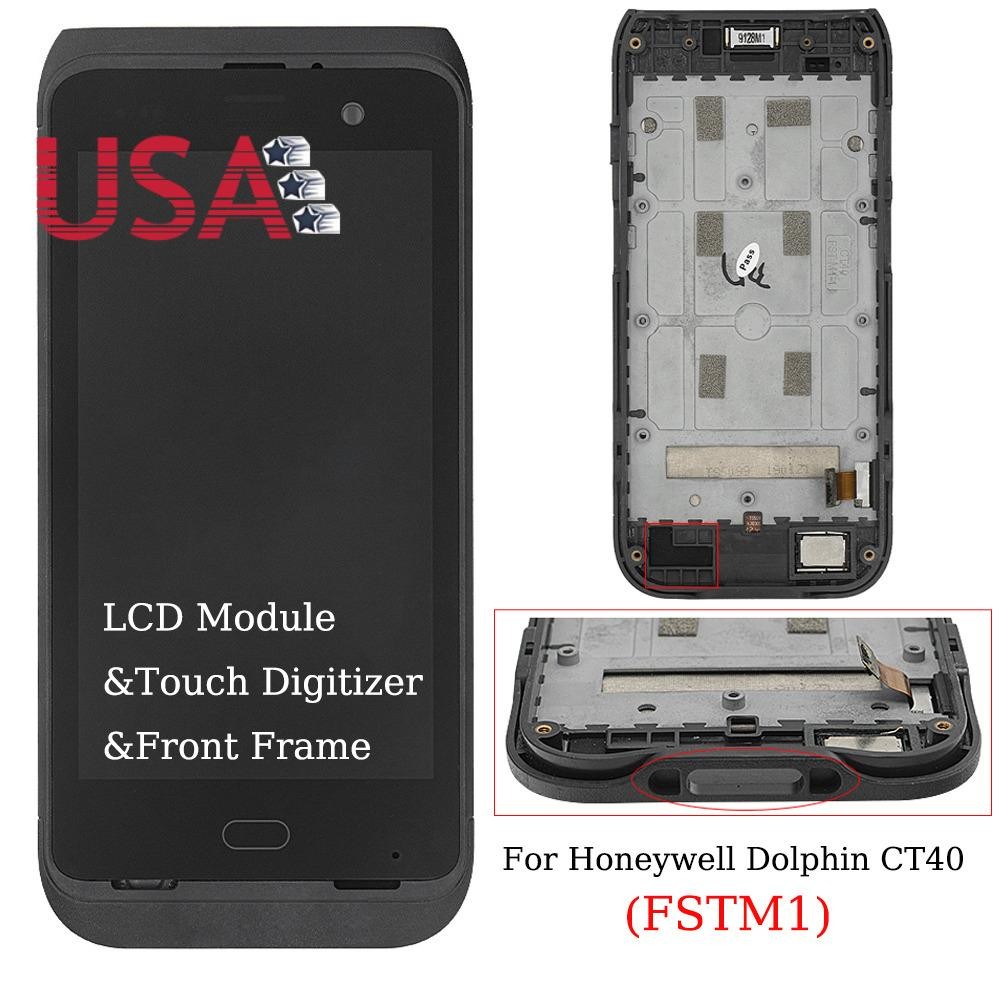 US LCD with Touch Screen Digitizer +Front Cover For Honeywell Dolphin CT40 FSTM1