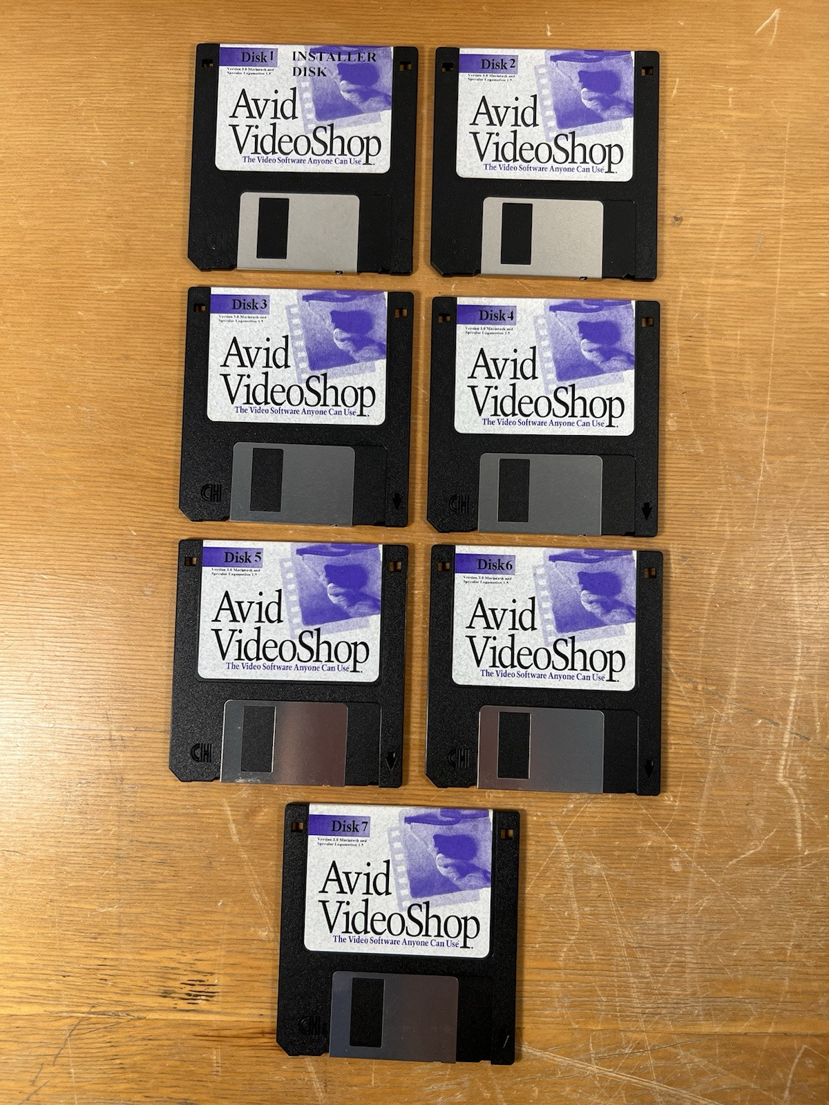 Avid VideoShop 3.0, 3.5” Disks For Mac Video Software, Apple Macintosh Computers
