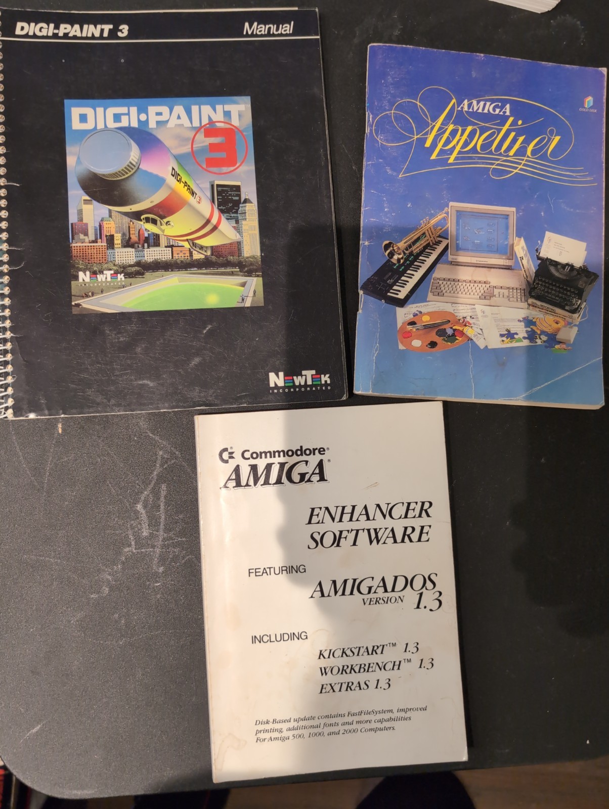 Commodore Amiga 500 Appetizer Enhancer Digi Paint 3 Manuals (Only) Lot