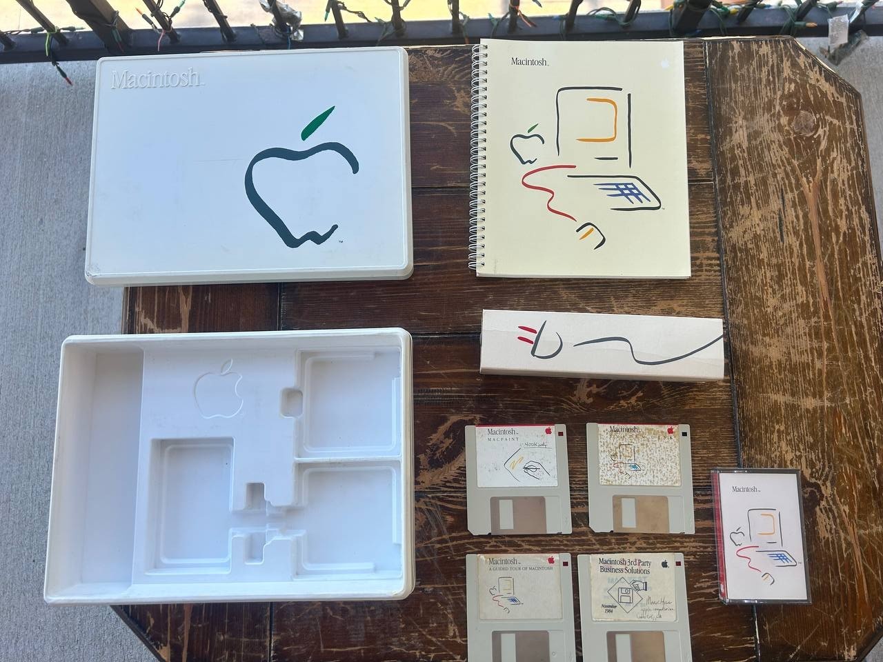 Vintage Apple Macintosh 1984 Software Box Set Manuals Floppy Disks Original