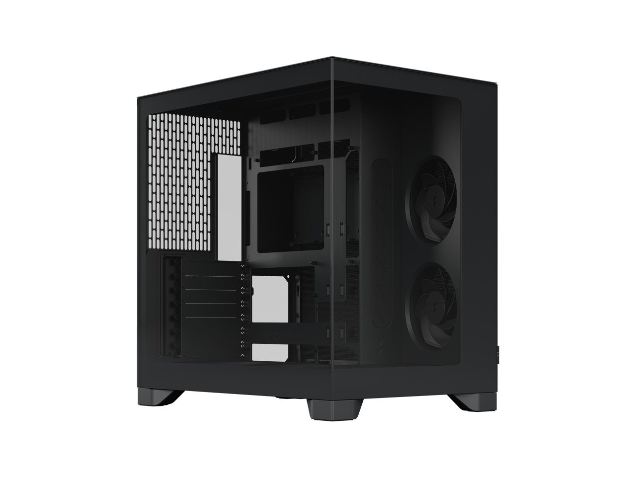 Fractal Design Pop 2 Vision Black - Dual-Chamber PC Gaming Case - Front and Side