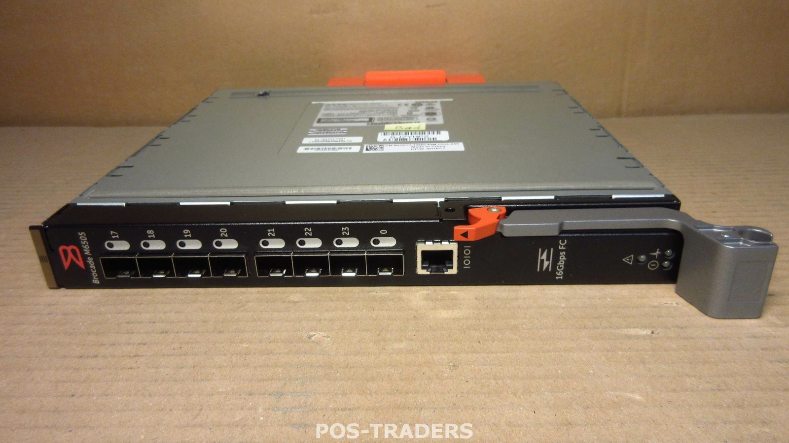 DELL HTPC7 BROCADE M6505 12/24 PORT 16G SWITCH FOR M1000E BLADE SERVER - BAD