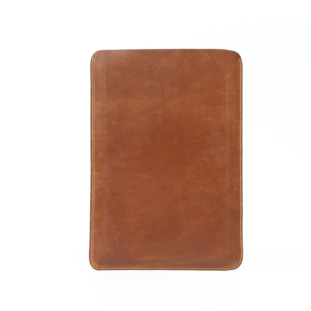 Retro Genuine Leather Laptop Sleeve Case 13 14 inch For Macbook Air 13 Pro 14 M4