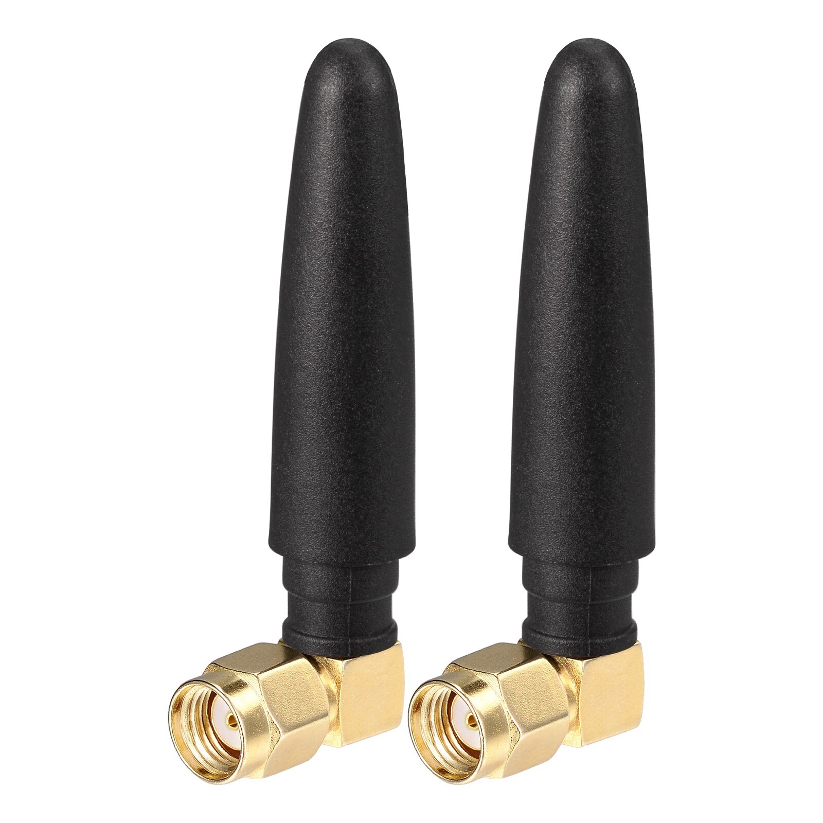 2pcs Wifi 2.4GHz 5GHz Dual Band RP-SMA Right Angle Bluetooth Antennae for PC