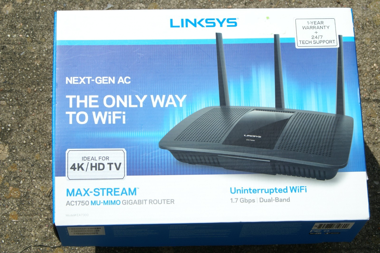 LINKSYS NEXT-GEN AC1750 MU-MIMO GIGABIT ROUTER 1.7Gbps/ DUAL-BAND